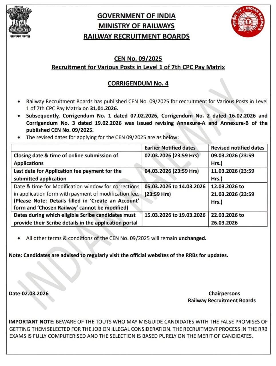 RRB Group D Recruitment 2026 Online Apply — रेलवे ग्रुप डी में निकली 22000 पदों पर बंपर भर्ती यहां से करें 10वीं पास उम्मीदवार ऑनलाइन आवेदन